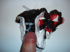 cum in black panties - N