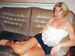 sexy milf fiona in black mini skirt - N