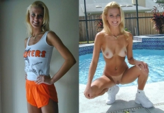 Your girlfriend before and after, dressed and undressed - N