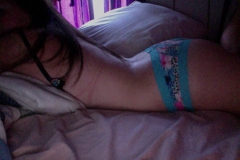 Brunette hottie teen - british amateur nude at home - N