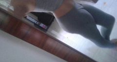 Pretty teen wants you to cum on her arse - bouncy gym squate - N
