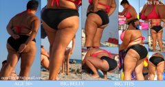 BBW and SSBBW beach voyeur (My work) - N