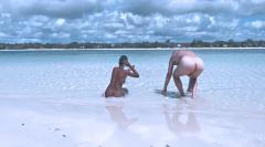 Fucking on the beach, interracial beach porn in Africa - N