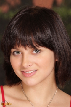 Cute Teen with Pretty Eyes and Tomboy Haircut Whips out her - N