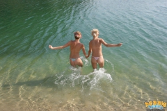 Two 18yo girls in the sea - N