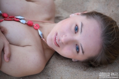 Nude teen on a picnic - N
