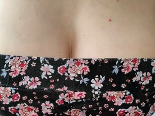 I tease him with my big tits to get his cock hard and then