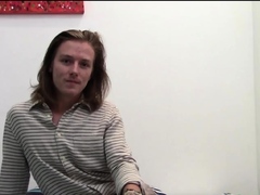 Solo Australian Leoroy Grips His Dick Tight And Strokes Hard