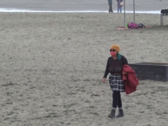 Busty amateur blonde banged in public outdoor
