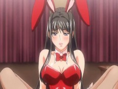 Bunny Japanese hentai with bigboobs footjob and cum allbody