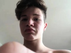 Danish 18yo Home Alone Boy - Cock+Cum+Dancing+Banana Show