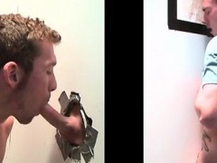 Hot teen gay blows straight shaft on gloryhole