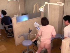 JAV star Eimi Fukada real Japanese dentist office risky sex