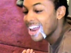 Tall Skinny Black Boy Cums In Very Pretty Mouth