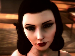 This BioShock Naughty 3D Elizabeth Loves a Huge Thick Cock