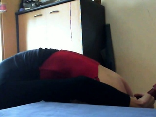 taking my huge dildo a little