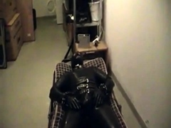 Rubberboy in Bondage for the night