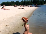 Breathtaking nude beach girl