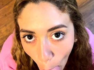 POV Blowjob Teen Girl Brunette Compilation