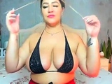 BBW with big boobs on webcam 3 gives ca