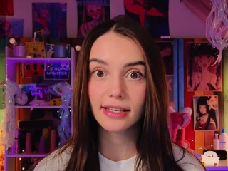 Independent Teen brunette girl toying pussy outdoor