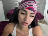 Beautiful teen brunette Jessica Sinn masturbates