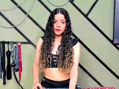 Amateur striptease and Solo masturbation