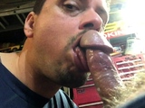 Gay Mushroom Blowjob with Cum Eating