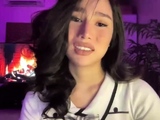 Amateur Asian teen sucks this big hard cock