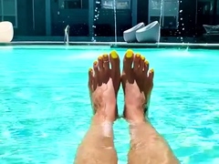 Linsey Dawn solo foot fetish