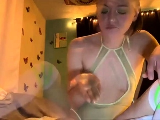 Cute russian teen finger her ass and try her tasty