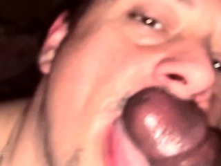Faggot Gives Blowjob to Black Daddy in Bathroom for Facial