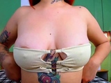 Great Big Boobs On Masturbating Redhead