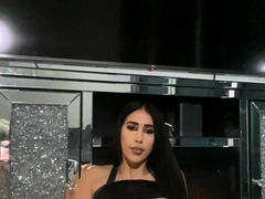 Brunette with big boobs and ass toys her wet cunt