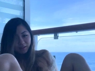 Amateur Asian teen sucks this big hard cock