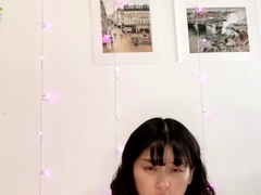 Amateur asian teen licks ass and sucks cock