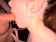 Beauty Amateur Redhead Teen make Perfect Blowjob