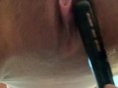 Close up solo beauty toying ass