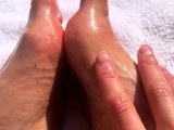 Foot fetish Close up feet and toes tease