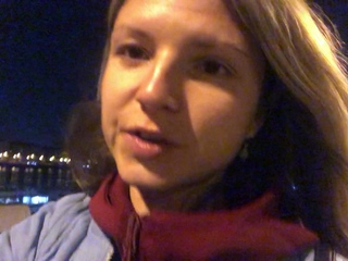 Euro amateur outdoor masturbation