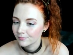 Busty Canadian MILF Drinks Her Own Milk on Webcam