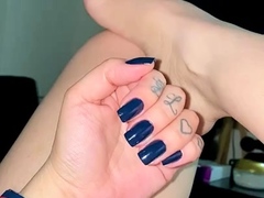 Amateur blondie solo anal masturbation