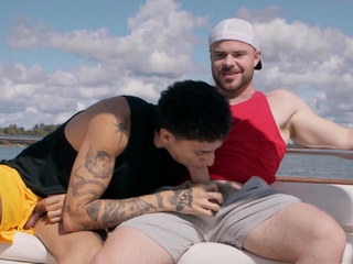 Marcus McNeil and Angel Elias outdoor sex